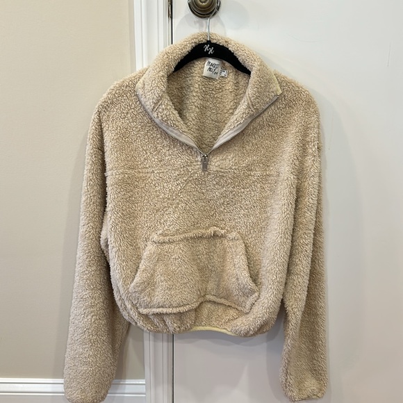 Princess Polly Teddy Quarter Zip - Picture 2 of 4